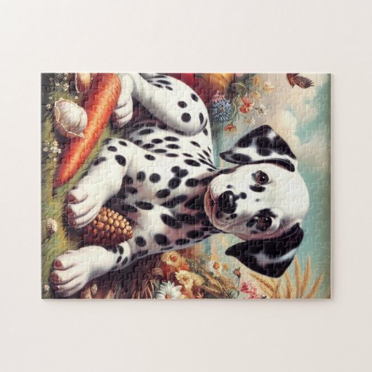 Schattigee Dalmatische Schilderij Legpuzzel (Horizontaal)