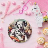Schattigee Dalmatische Schilderij Papieren Bordje (Feest)