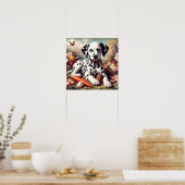 Schattigee Dalmatische Schilderij Poster (Keuken)