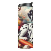Schattigee Dalmatische Schilderij Thermosbeker (Gedraaid links)