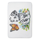 Schattigee Dalmatische/Vlinder vrienden Badmat (Voorkant Verticaal)