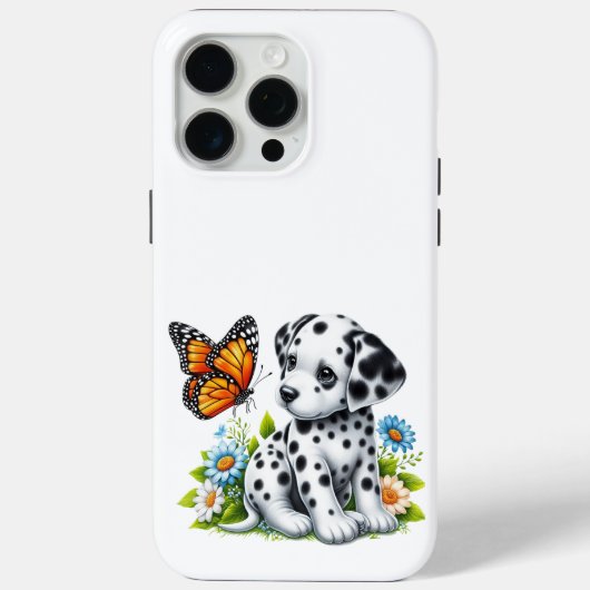 Schattigee Dalmatische/Vlinder vrienden Case-Mate iPhone Case (Achterkant)