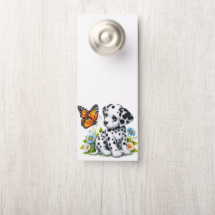 Schattigee Dalmatische/Vlinder vrienden Deurhanger