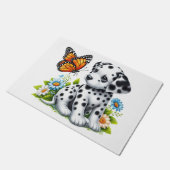 Schattigee Dalmatische/Vlinder vrienden Deurmat (Schuin)