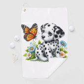 Schattigee Dalmatische/Vlinder vrienden Golfhanddoek (Insitu)
