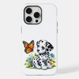 Schattigee Dalmatische/Vlinder vrienden iPhone 15 Pro Max Case