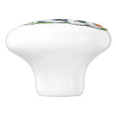 Schattigee Dalmatische/Vlinder vrienden Keramische Knop (Zijkant)