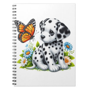 Schattigee Dalmatische/Vlinder vrienden Notitieboek