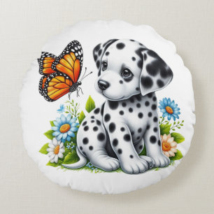 Schattigee Dalmatische/Vlinder vrienden Rond Kussen