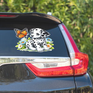 Schattigee Dalmatische/Vlinder vrienden Sticker