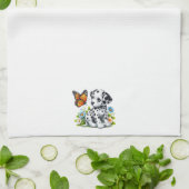 Schattigee Dalmatische/Vlinder vrienden Theedoek (Gevouwen)