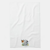 Schattigee Dalmatische/Vlinder vrienden Theedoek (Verticaal)