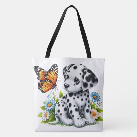 Schattigee Dalmatische/Vlinder vrienden Tote Bag (Voorkant)