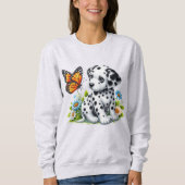 Schattigee Dalmatische/Vlinder vrienden Trui (Voorkant)