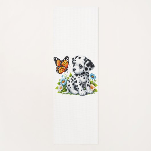 Schattigee Dalmatische/Vlinder vrienden Yogamat (Voorkant)