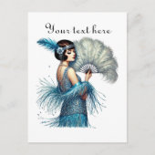 Schattigee dame Tekst toevoegen Briefkaart (Voorkant)