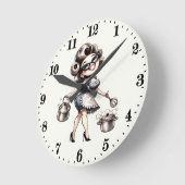 Schattigee dameskeuken ronde klok (Hoek)