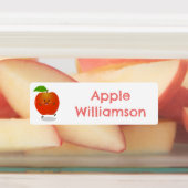 Schattigee Dancing Apple cartoon gepersonaliseerd Labels (Aangebracht)