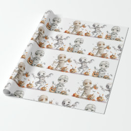 Schattigee Dancing Mummies Kinderen Halloween Part Cadeaupapier