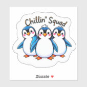 Schattigee Dancing Penguins Chillin' Squad Sticker (Vel)