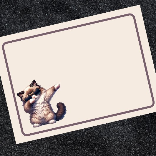 Schattigee Dancing Ragdoll Cat Post-it® Notes