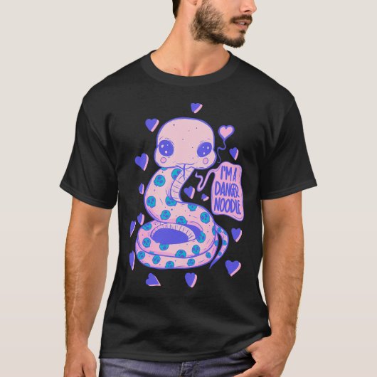 Schattigee Danger Noodle - Schattige Slang T-shirt (Voorkant)