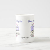 Schattigee Dankbaarheid Nurse Blues Typografie PER Porselein Kop (Voorkant)