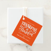 Schattigee Dankbare Thanksgiving Treat Bedankjes Labels (In situ)