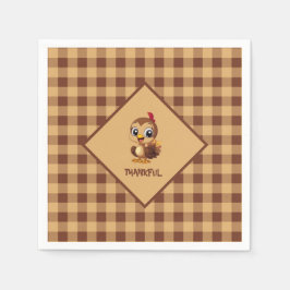 Schattigee dankbare Thanksgiving Turkije Servet