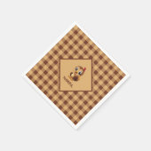 Schattigee dankbare Thanksgiving Turkije Servet (Hoek)