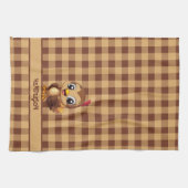 Schattigee dankbare Thanksgiving Turkije Theedoek (Horizontaal)