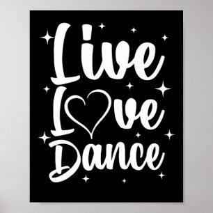 Schattigee Dans Kunst Voor Dansers Mannen Vrouwen Poster