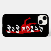 Schattigee Dans Moeder Ontwerp iPhone Case (Achterkant (horizontaal))