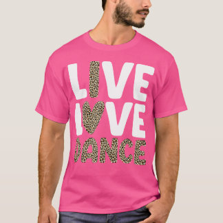 Schattigee dans ontwerp voor meisjes vrouwen dans  t-shirt