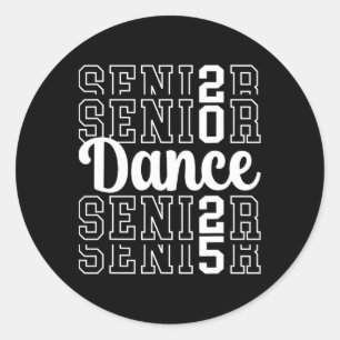 Schattigee Dans Senior 2025 CL van 2025 Senior Dan Ronde Sticker