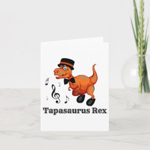 Schattigee Dansende Dinosaurus Tap Danscadeau - Ta Kaart