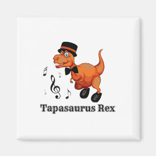 Schattigee Dansende Dinosaurus Tap Danscadeau - Ta Magneet