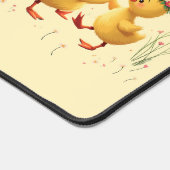 Schattigee dansende eendjes met bloemenlente vibes bureaumat (Hoek)