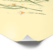 Schattigee dansende eendjes met bloemenlente vibes perfect poster (Hoek)