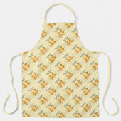 Schattigee dansende eendjes met bloemenlente vibes schort (Voorkant)