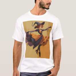 Schattigee dansende heks t-shirt