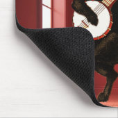 Schattigee Dansende Kat met Gitaar en Muisvriend Muismat (Hoek)