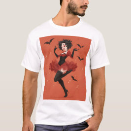 Schattigee dansende vampier t-shirt