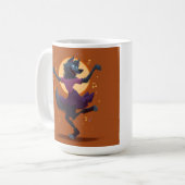 Schattigee Dansende Weerwolf Koffiemok (Voorkant links)