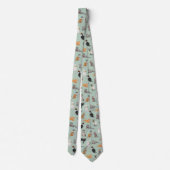 Schattigee Dapper Katten Cat Pattern Stropdas (Achterkant)
