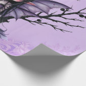 Schattigee Dark Fairy met vleermuisvleugels Cadeaupapier (Hoek)