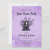 Schattigee Dark Fairy met vleermuisvleugels. Kaart (Voorkant)