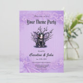 Schattigee Dark Fairy met vleermuisvleugels. Kaart (Staand voorkant)