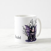 Schattigee Dark Fairy met vleermuisvleugels Koffiemok (Voorkant rechts)