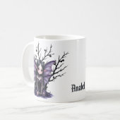 Schattigee Dark Fairy met vleermuisvleugels Koffiemok (Voorkant links)